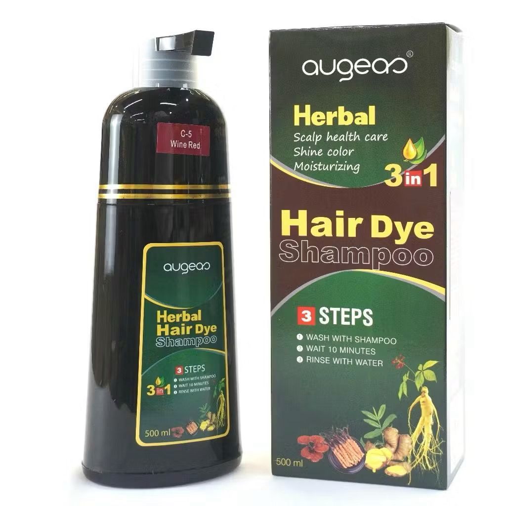 Hair dye shampoo purle herbal by augaes