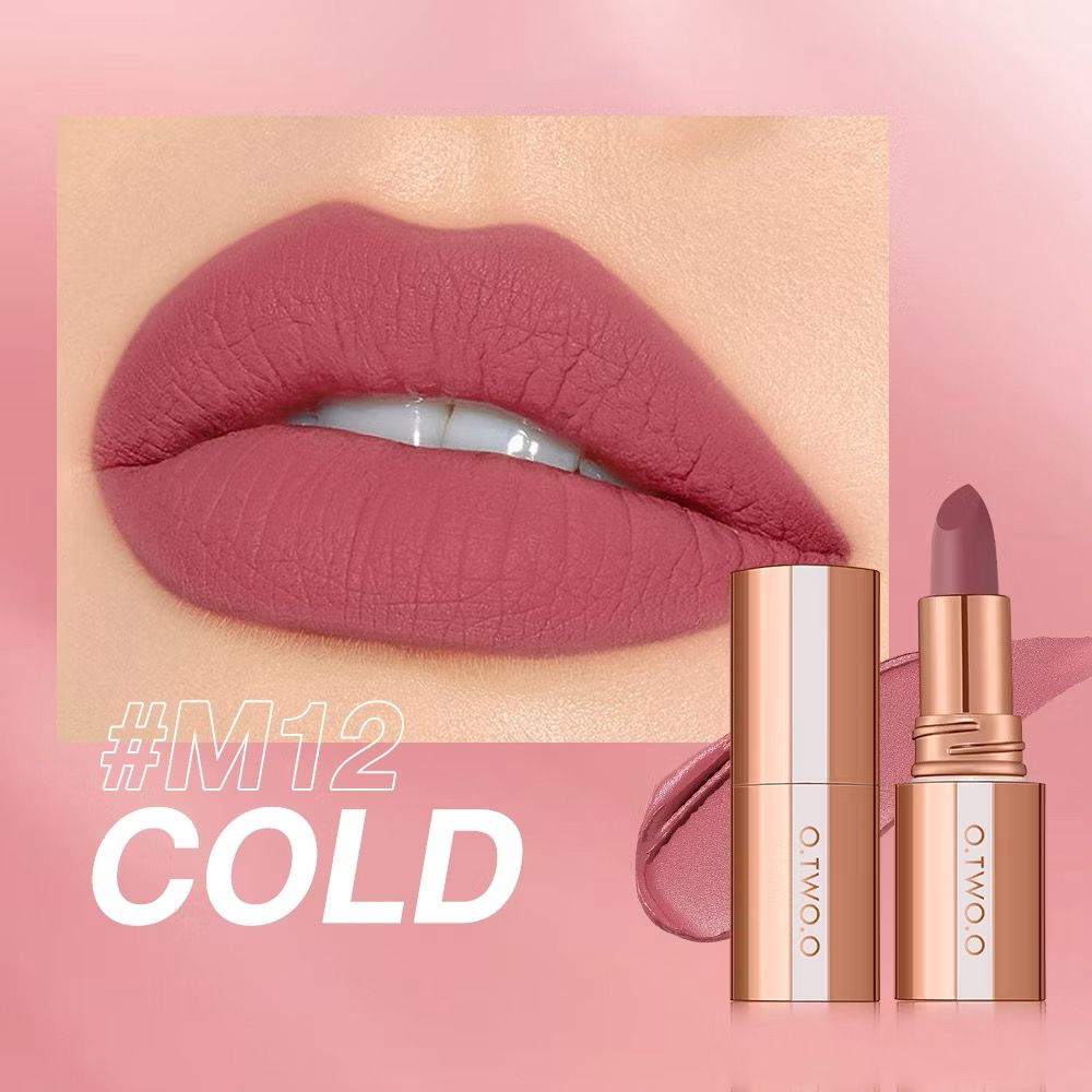 Otwoo shade cold matte lipstick lock color 24 hour long lasting waterproof