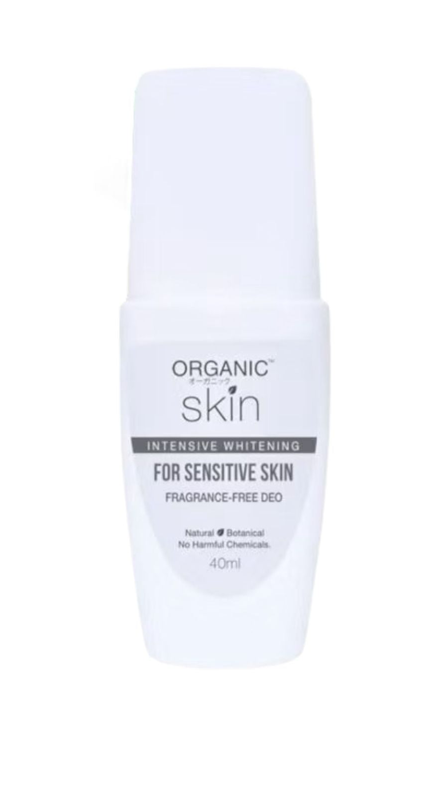 Organic skin Intensive whitening for sensitive skin frangance free deo