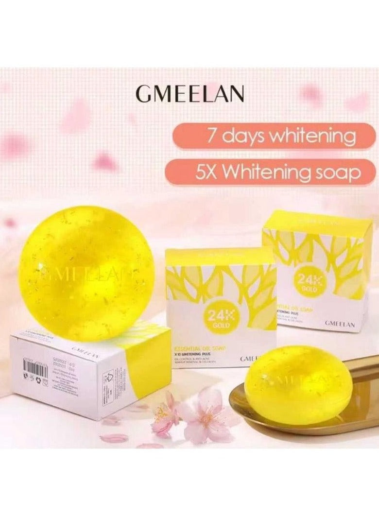 GMEELAN 24K Gold Soap Whitening Effective Facial Shower Gel 100g