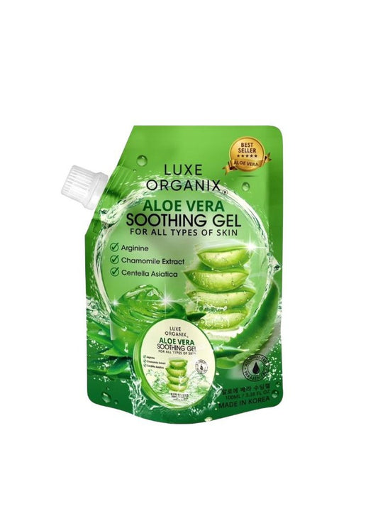 Luxe Organix aloe vera soothing gel 99.85%