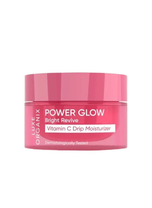 LUXE ORGANIX power glow bright revive vitamin c drip moisturizer