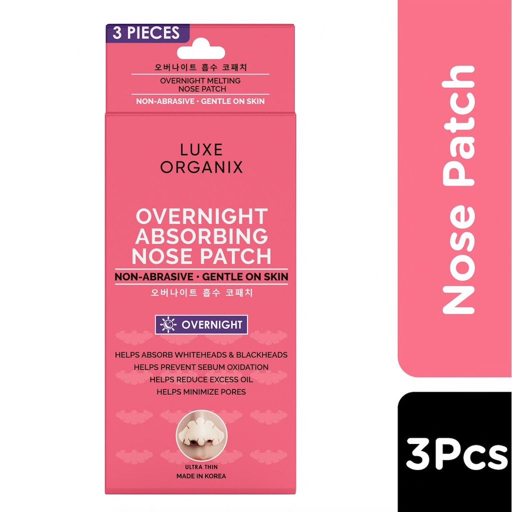 Luxe Organix Hydrocolloid Overnight Nose Patch 3s