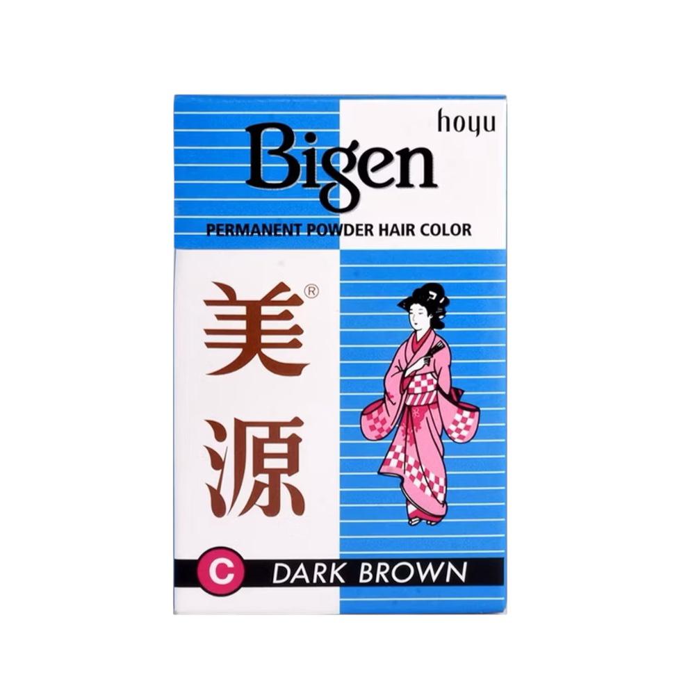 Hoyu Bigen permanent powder hair color dark brown