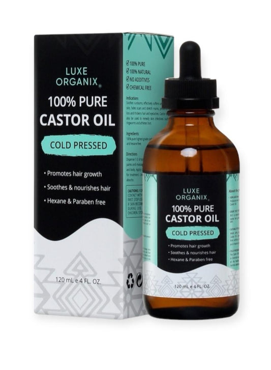 LUXE ORGANIX 100% Pure Castrol oil cold pressed 120ml