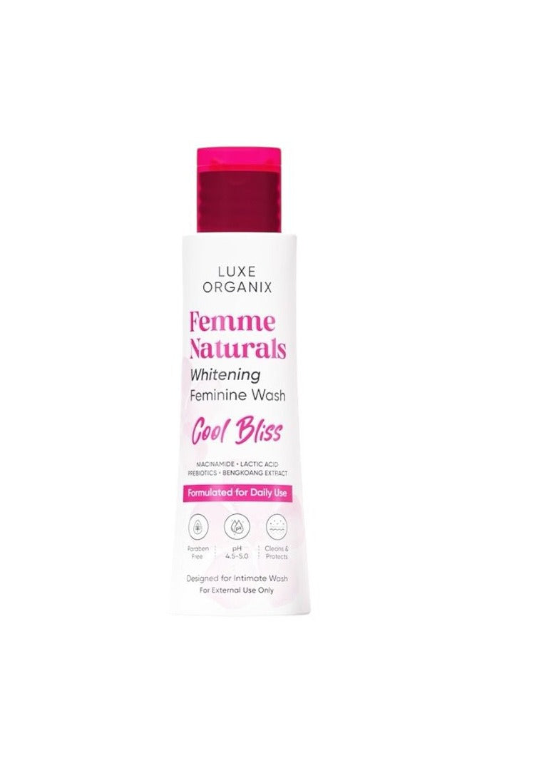 LUXE ORGANIX Femme natural antibacterial feminine wash cool bliss